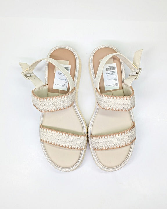 Dolce Vita Daiya Women's Ivory Platform Sandals Size 9 (MSRP $130)