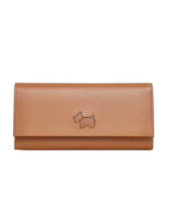 Radley London Cookie Cutter Flap Over Wallet in Medium Brown (MSRP $138)