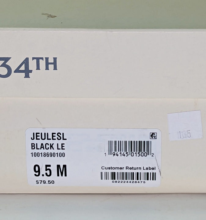 On 34th Women's Jeules Black Leather Pointed-Toe Pumps Size 9.5 (MSRP $80)