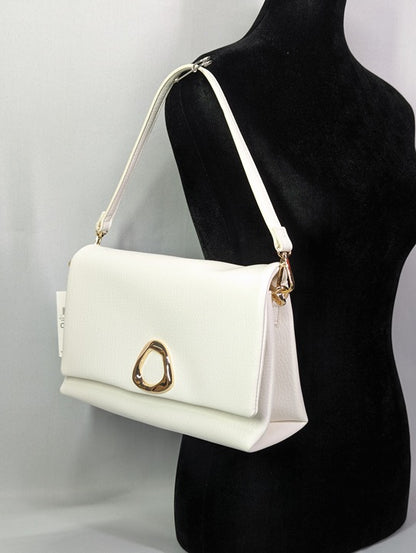 I.N.C. International Concepts Ninah Sculpted Crossbody Vanilla (MSRP $100)
