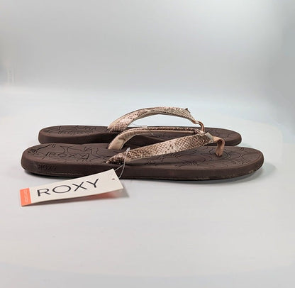 Roxy Women's Vickie Sandals Brown Tan Size 11 (MSRP $34)