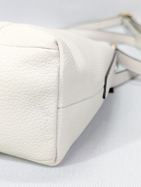 Radley London Kendal Terrace Small Leather Crossbody Bag Chalk (MSRP $248)