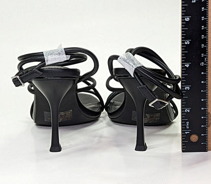 Aqua Women's Arlow Black Ankle Strap High Heel Sandals Size 9.5 (MSRP $108)