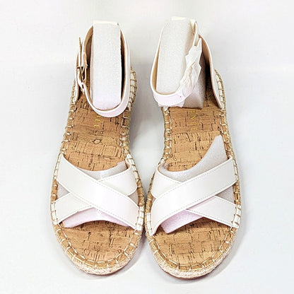 Journee Collection Women's Lyddia Espadrille Flat Sandals Size 7.5 M (MSRP $79)