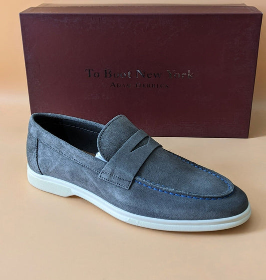 To Boot New York Men's Suede Grigio Size 8.5 M MSRP $375