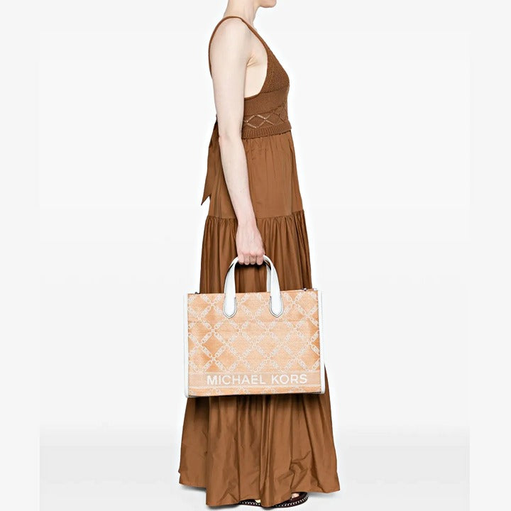 Michael Kors Gigi Logo Large Grab Tote with Shoulder Strap (MSRP $358)
