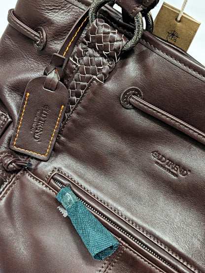 OLD TREND Women's Brown Genuine Leather Brassia Tote Bag (MSRP $359)