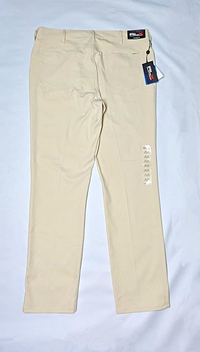 RLX Ralph Lauren Men's Tailored Fit Performance Twill Pant Basic Sand Size 36x32