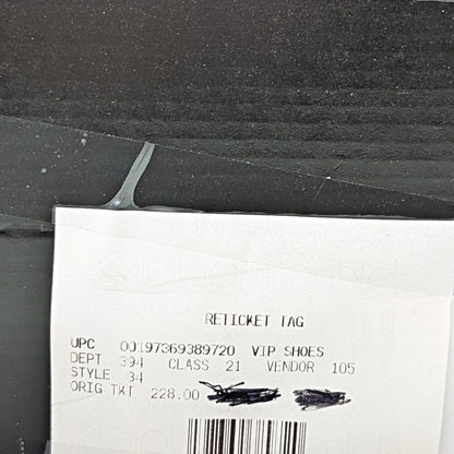 AQUA Women's Leigh Square Toe High Heel Boots Brown Goring Size 9 (MSRP $228)