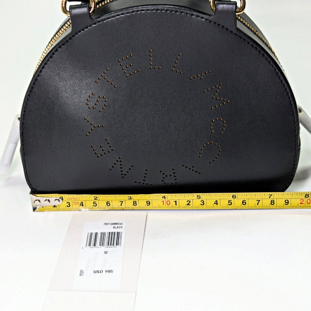 Stella McCartney Logo Top Handle Crossbody Bag in Black (MSRP $995)
