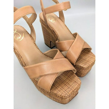 Sam Edelman Trianna Strappy Espadrille Platform Sandals Size 10 (MSRP $150)