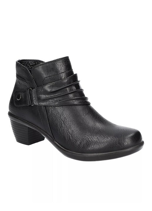 Easy Street Women's Damita Booties Black Matte Faux Leather Size 9.5 (MSRP $70)