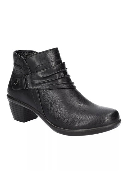Easy Street Women's Damita Booties Black Matte Faux Leather Size 9.5 (MSRP $70)