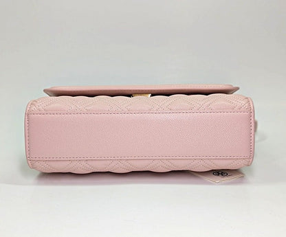 Tory Burch Fleming Soft Grain Leather Convertible Shoulder Bag Blush (MSRP $528)