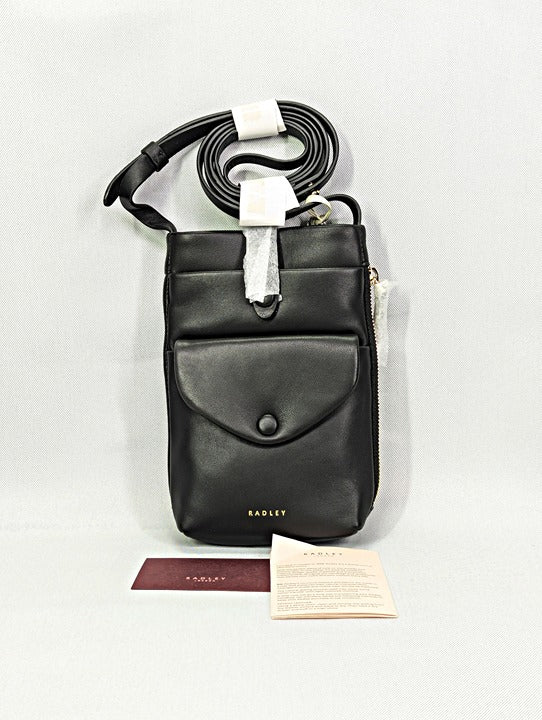 Radley London Mallow Black Street Medium Phone Crossbody Bag (MSRP $128)