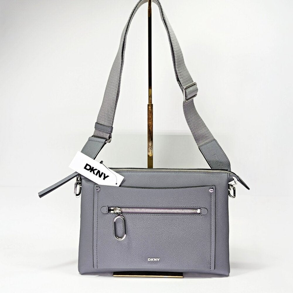 DKNY Nala Women's Small Crossbody Bag in Dark Gray (MSRP $168)