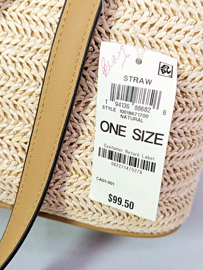 Style & Co Women's Classic Straw Tote in Natural (MSRP $100)
