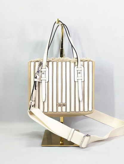 Calvin Klein Modern Essentials Pieced Canvas Mini Tote (MSRP $148)