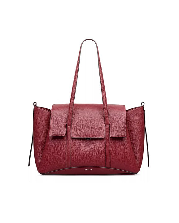Radley London The Chancery Large Leather Shoulder Bag Medium Red (MSRP $448)