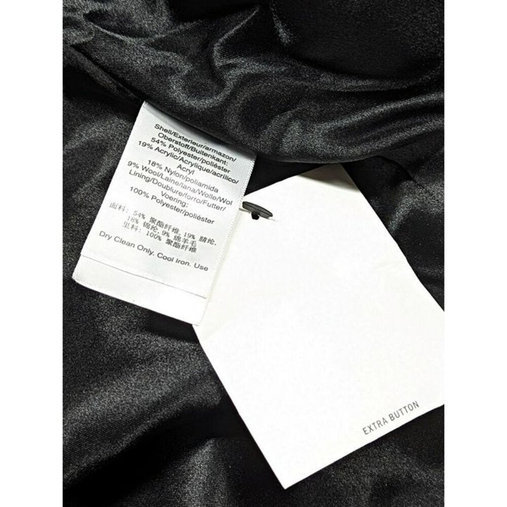 DKNY Petite Notched-Collar Double-Breasted Wrap Coat Size XL 16-18 (MSRP $350)