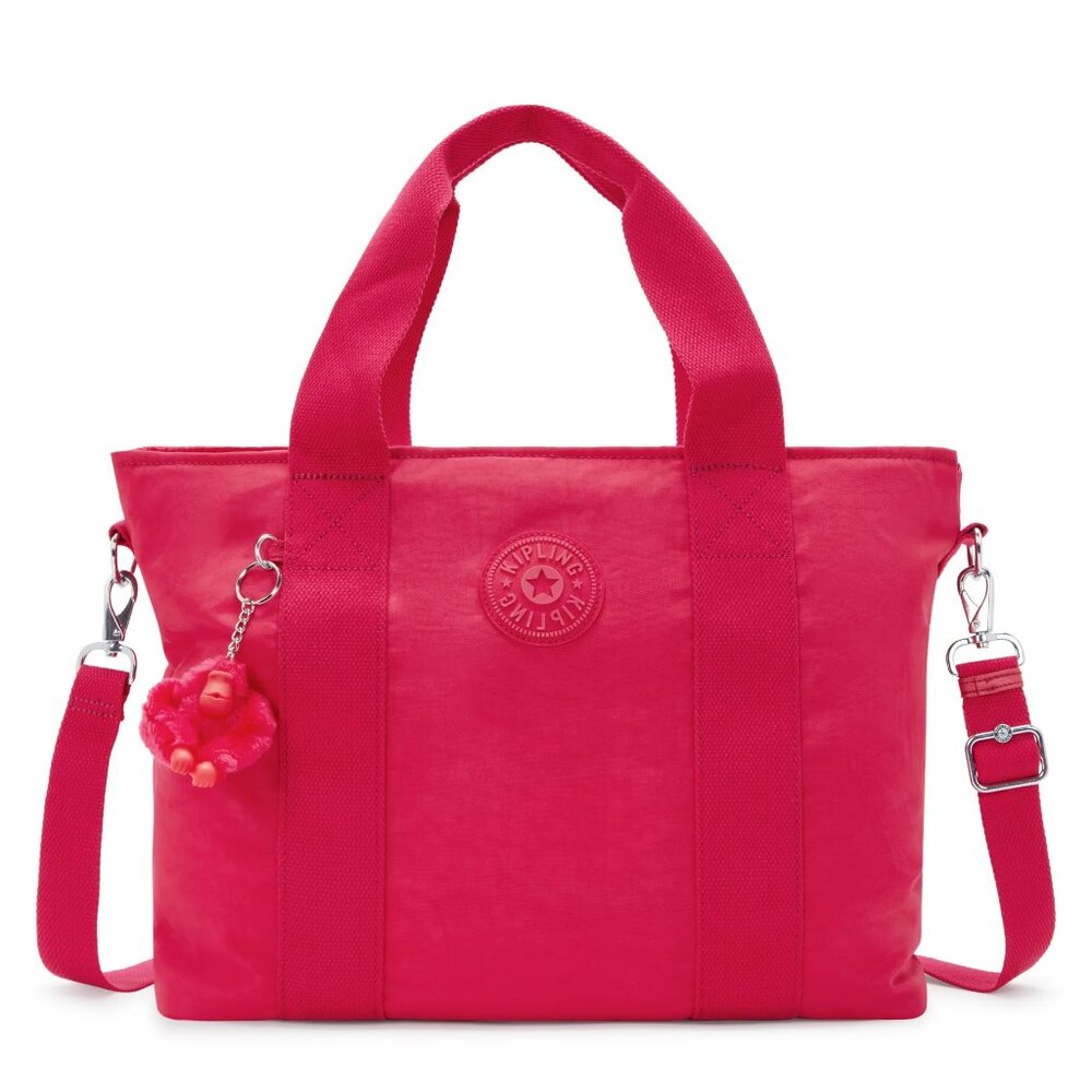 Kipling Minta Large Tote Removable Shoulder Strap Confetti Pink (MSRP $119)