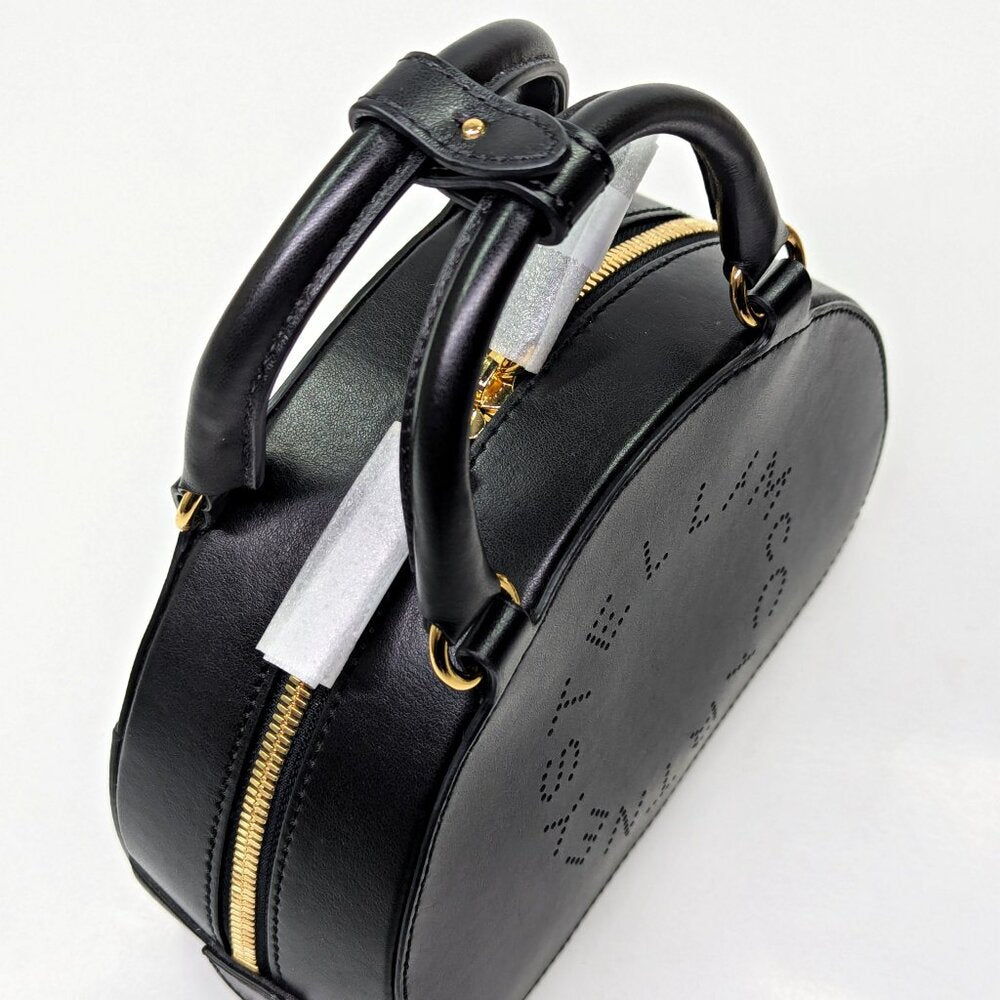 Stella McCartney Logo Top Handle Crossbody Bag in Black (MSRP $995)