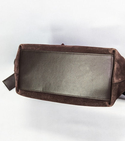 Radley London City Road Women's Flapover Grab Bag Dark Oak Suede (MSRP $288)