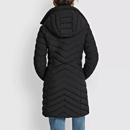 DKNY Women's Black Bibbed Packable Puffer Coat Size XS (MSRP $180)