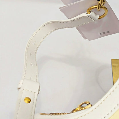 Balmain B-Army Postcard Canvas & Leather Shoulder Hobo Bag (MSRP $1,850)