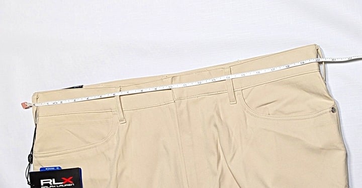 RLX Ralph Lauren Men's Active Fit Performance Twill Pants Basic Sand Size 38x32