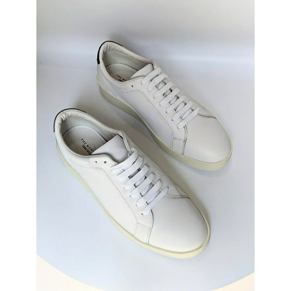 The Men's Store at Bloomingdale's Low Top Sneakers White Size 10.5 MSRP $175