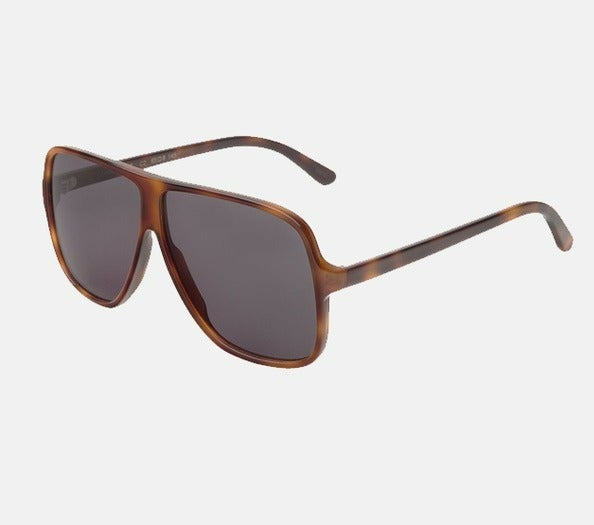 Illesteva Unisex Connecticut Sunglasses Havana Frame & Grey Lens 65 (MSRP $220)