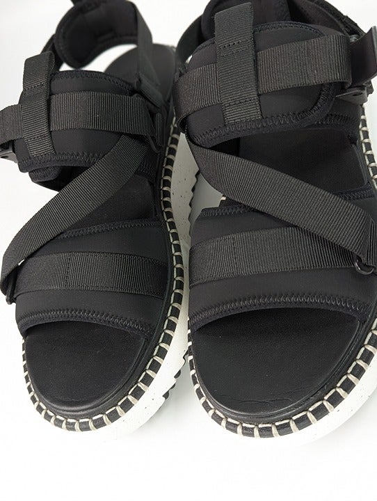 Chloé Lilli Women's Platform Nylon Sandals Black Size 42 IT / 12 US (MSRP $795)