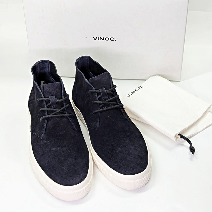 Vince Men's Faldo High Top Sneakers Coastal Blue Suede Size 8 (MSRP $250)