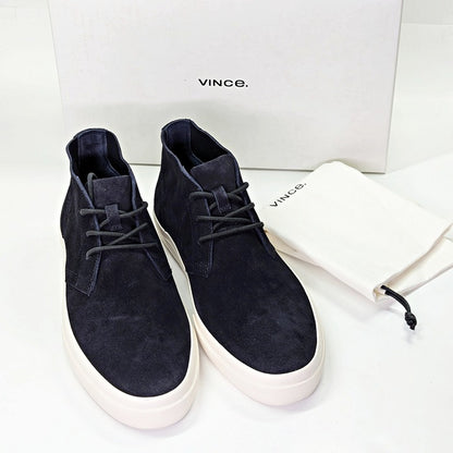 Vince Men's Faldo High Top Sneakers Coastal Blue Suede Size 8 (MSRP $250)