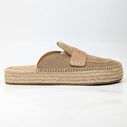 J.W. Anderson Men's Suede and Jute Espadrille Loafers Size 44 (MSRP $525)