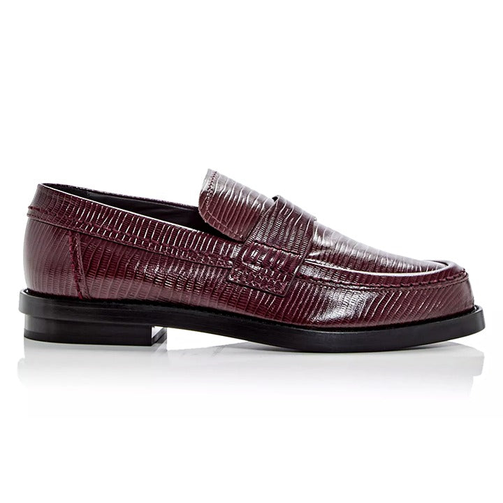 Alexander McQueen Men's Croc Embossed Apron Toe Loafers Size 43.5 (MSRP $990)