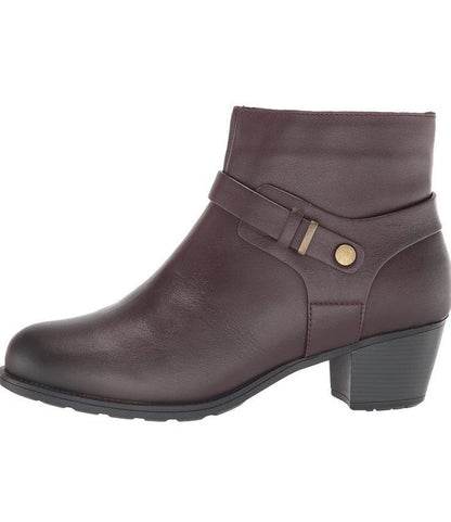 Propet Women's Topaz Ankle Boot Brown Leather Size 9.5 (MSRP $110)