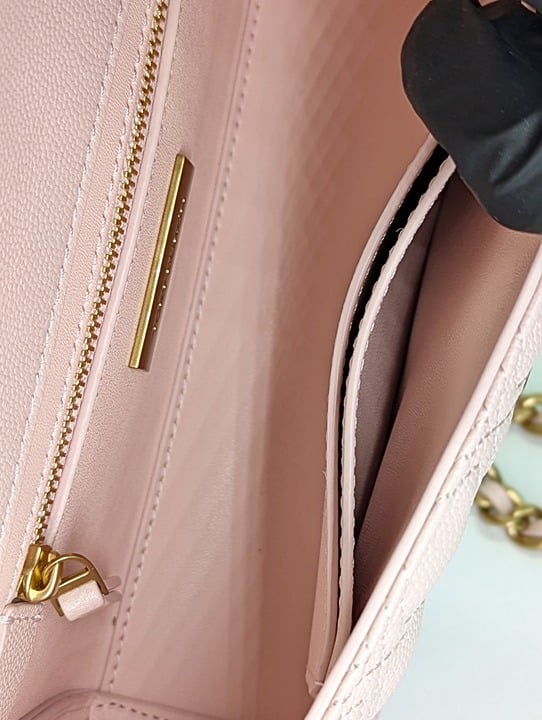 Tory Burch Fleming Soft Grain Leather Convertible Shoulder Bag Blush (MSRP $528)