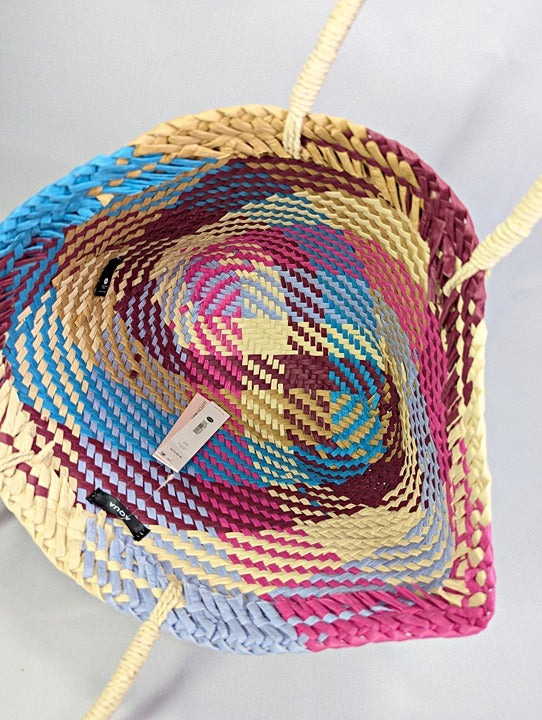 Aqua Jada Women's Woven Large Tote Multicolor (MSRP $148)