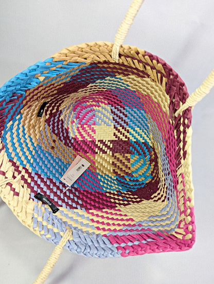 Aqua Jada Women's Woven Large Tote Multicolor (MSRP $148)