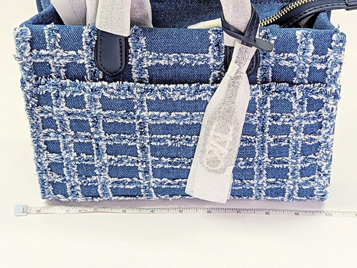 Michael Kors Gigi Small East West Messenger in Blue Denim (MSRP $328)