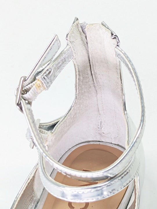 I.N.C. International Concepts Valan Silver Triple Straps Flats Size 8 MSRP $80