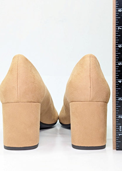 Easy Street Proper Women's Pumps Sand Super Suede Size 11 (MSRP $60)