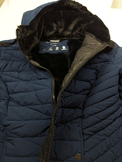 Nautica Plus Size Faux-Fur-Trim Hooded Packable Puffer Coat Size 2XL (MSRP $200)