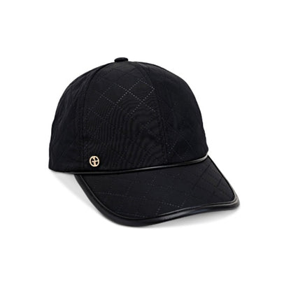 Giani Bernini Unisex Black Quilted Rain Baseball Cap Adjustable (MSRP $38.50)