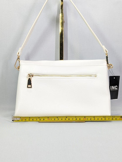 I.N.C. International Concepts Ninah Sculpted Crossbody Vanilla (MSRP $100)