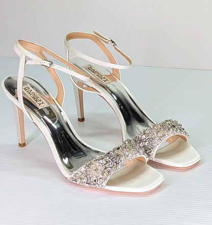 Badgley Mischka Women's Rider Ankle Strap High Heel Sandals Size 11 (MSRP $235)