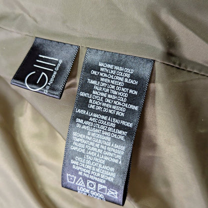 Kenneth Cole Petite Faux-Fur-Trim Hooded Puffer Coat Size PXX / 00 (MSRP $285)