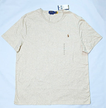 Polo Ralph Lauren Men's Cotton Custom Slim Fit T-Shirt Tan Size XXL (MSRP $60)